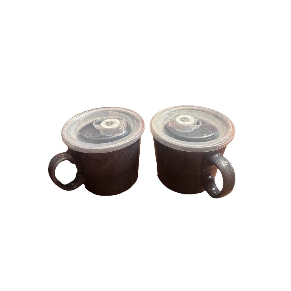 Boston Warehouse Souper Mug Soup Bowl with Lid,  set of 2